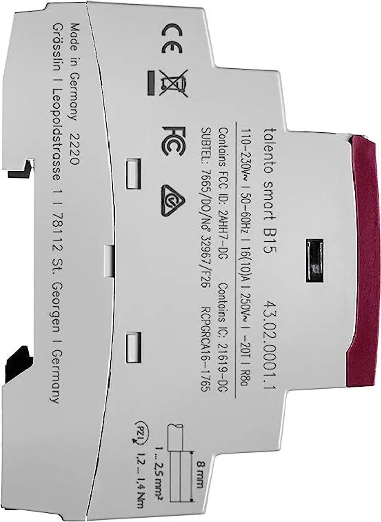 Interrupteur horaire programmable Grässlin talento smart B15 DIN - 6