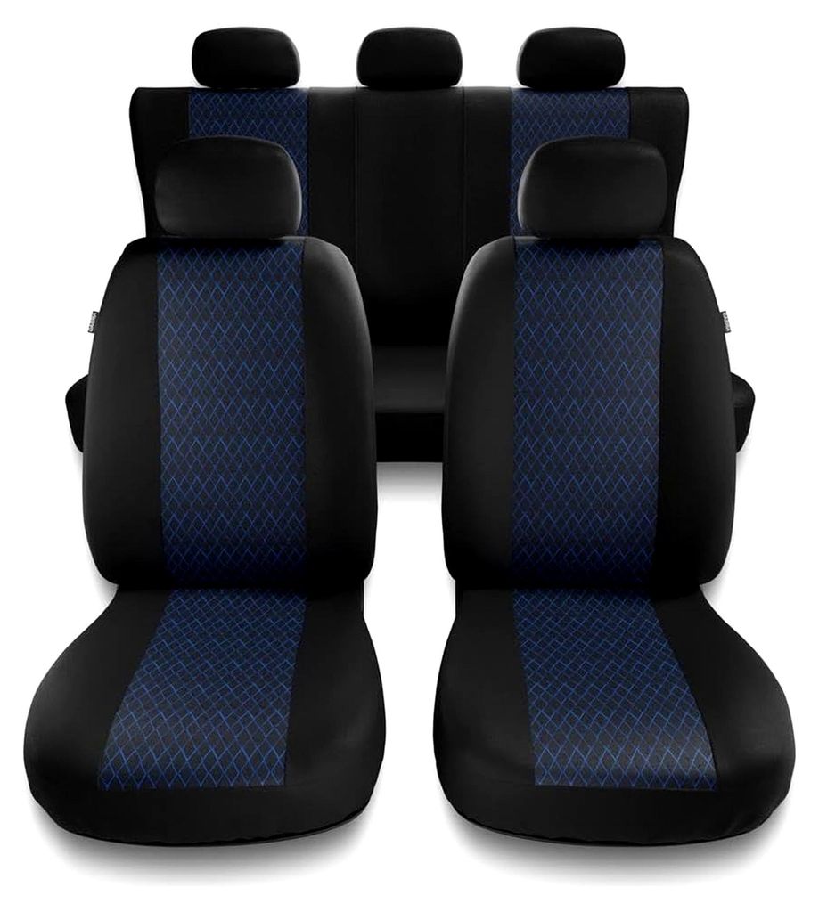 Universal Sitzbezüge Auto kompatibel mit Renault Clio II, III, IV, V (1998- ) - Autositzbezüge Schonbezüge für Autositze - PF-BL