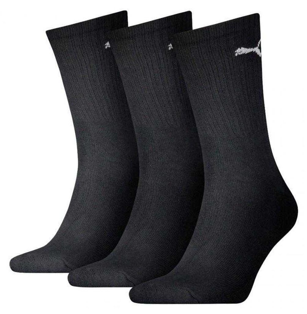 Puma - Socken für Herren/Damen Uni - Sport(3er-Pack) PP415 (34 EU - 38 EU) (Schwarz)