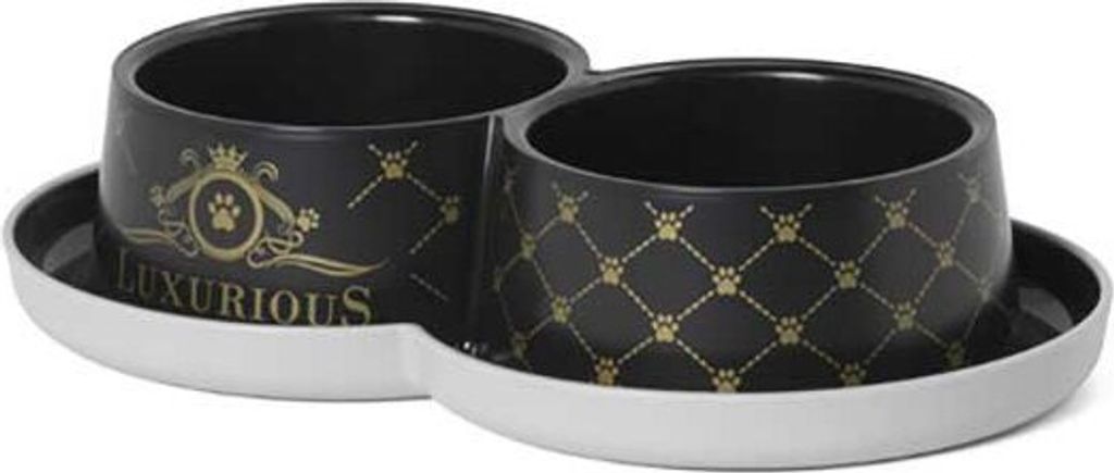 Kunststoffschale LUXURIOUS doppelt schwarz 2x350ml Produktbild 