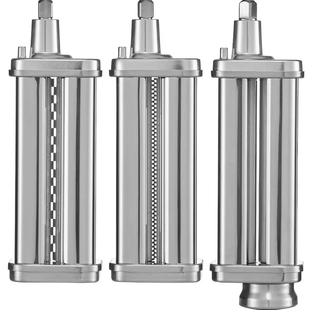 Machine à pâtes en inox 3 pièces avec rouleaux réglables et brosse incluse - 10