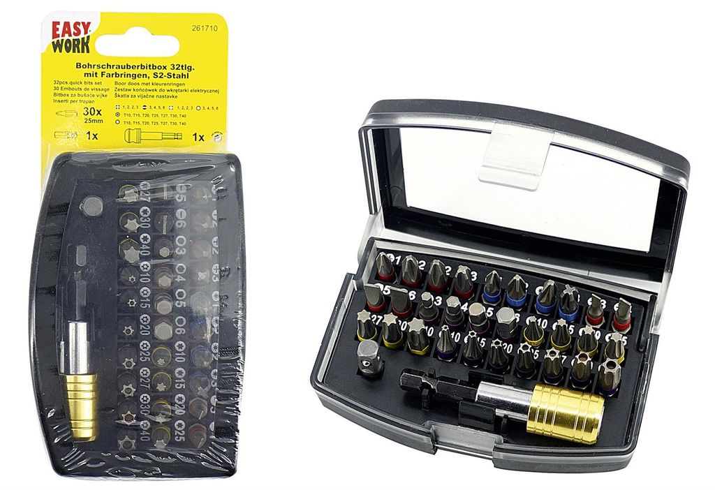 Easy Work Profi-Bits, grausilber, 32-teilig (1 Set)