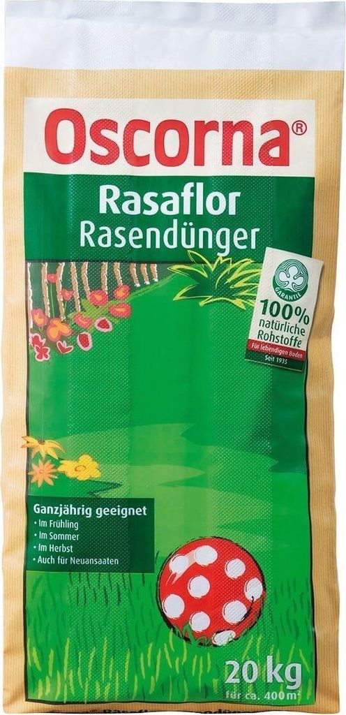 Rasendünger Oscorna Rasaflor Organischer Dünger 20 kg 400 Produktbild 