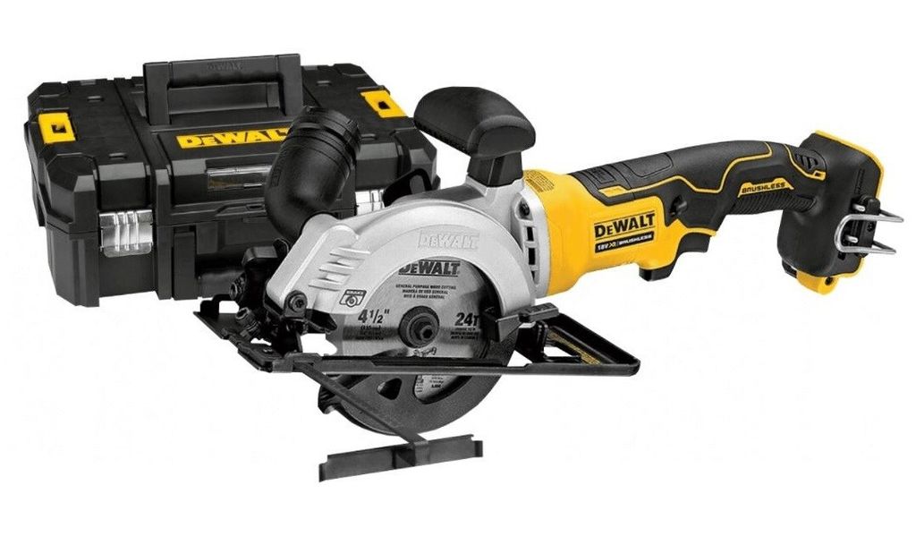 DeWALT DCS571NT-XJ, Holz, Gelb, Bürstenlos, 11,5 cm, 4500 Produktbild 