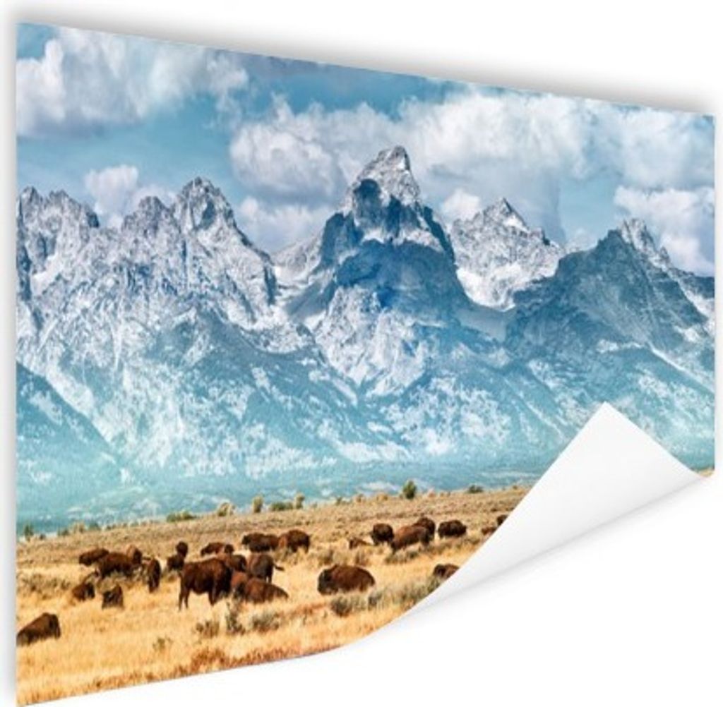MuchoWow Poster Grand Teton Berge Amerika 60x40 cm - Schlafzimmerdekoration