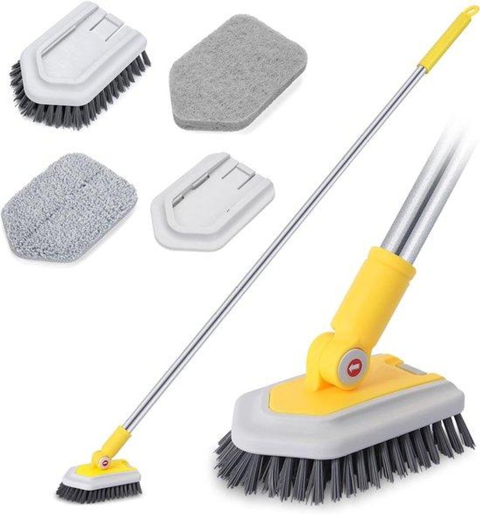 3-in-1 Badreinigungsbürste mit Ausfahrgreifer