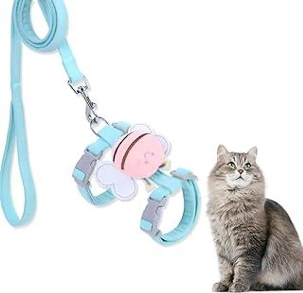 Set Passeggiata Gatto: Pettorina e Guinzaglio 120 cm per Esploratori