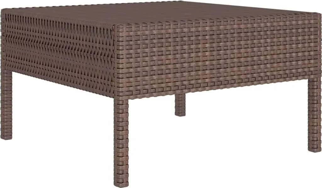 Set Divani Giardino 2 Posti vidaXL Poly Rattan Marrone - 5