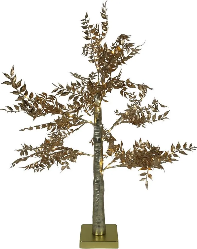 Arbre Lumineux pour Décoration de Noël - Or 60cm 40 LEDs Ambiance