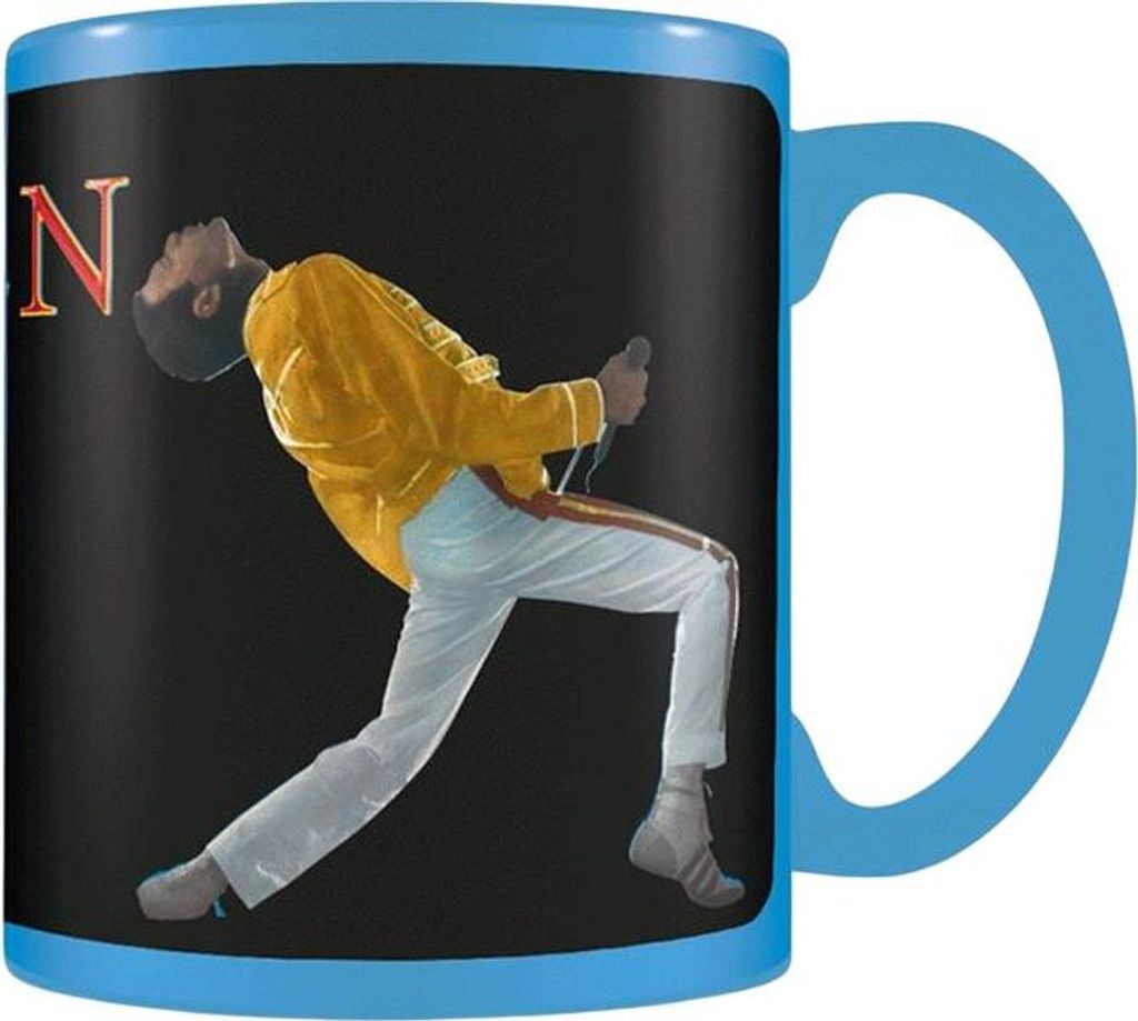 Queen - "Live At Wembley" Tasse mit Farbwechsel, 325ml PM13039 (Einheitsgröße) (Schwarz)
