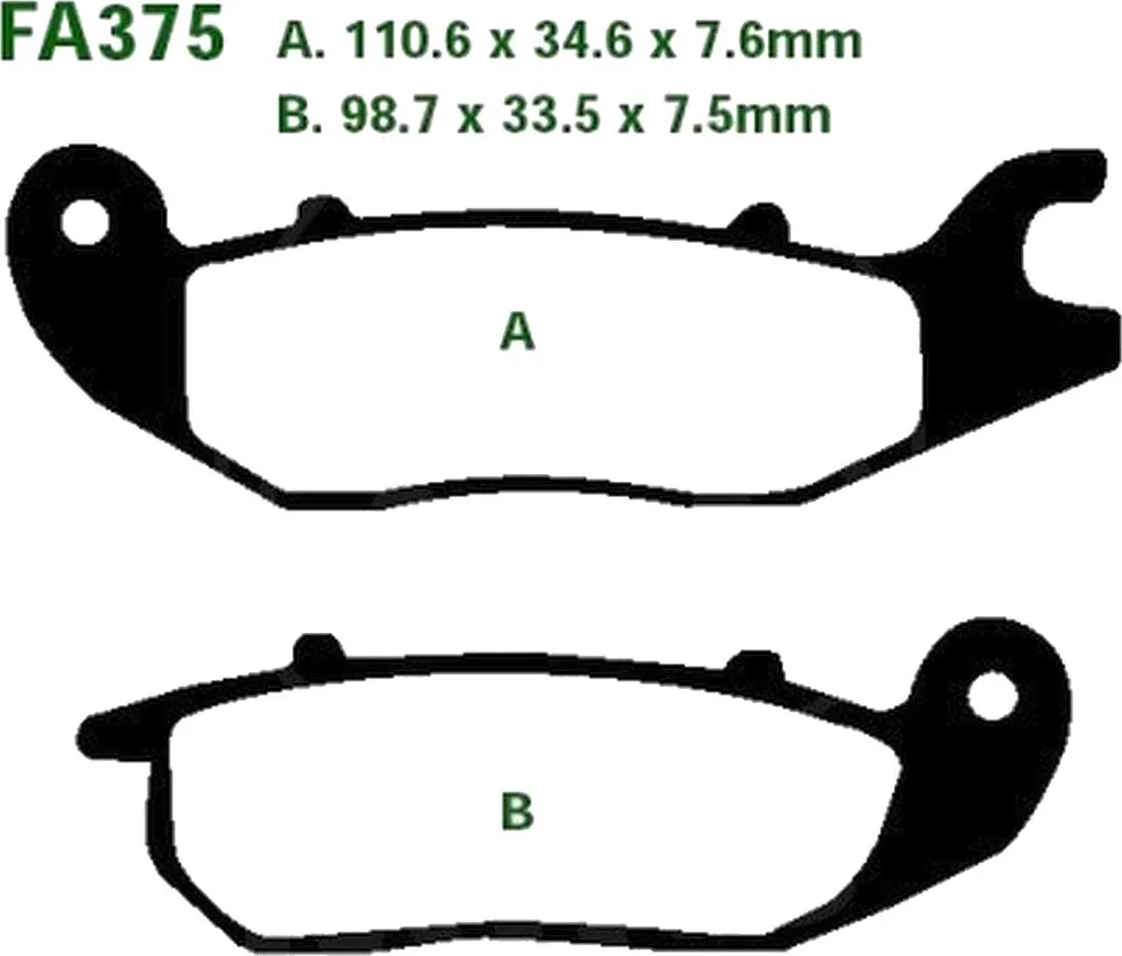 Plaquettes de frein avant AJS CR3 125 Regal Raptor 2006-2008 Pamoto