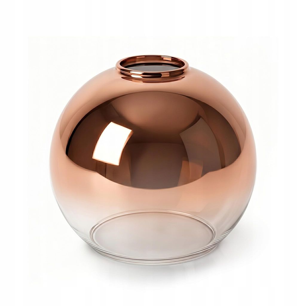 LUXOLAR Glasschirm Kugel E27 Kupfer Transparent Ombre Ø15cm Produktbild 