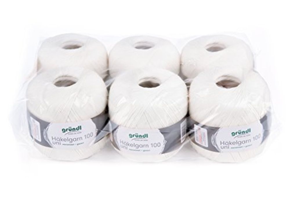 Gründl, Vorteilspack 6 Knäuel à 100 g Häkelgarn, Baumwolle, Produktbild 