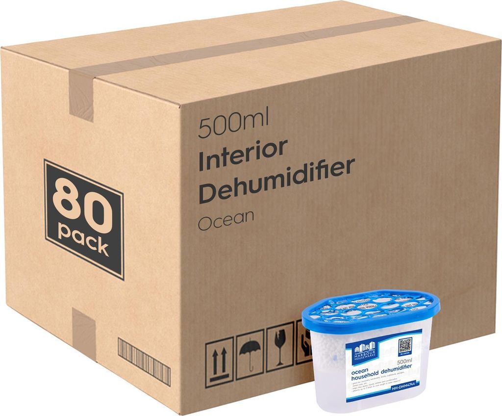 Harbor Housewares Luftentfeuchter für den Innenbereich – 500 ml – Ozean – 80 Stück
