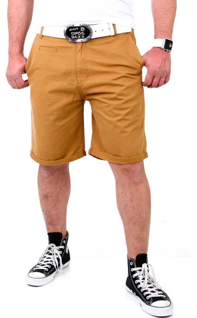 Reslad Chino Hose Herren Kurz RS-2004 Braun W31
