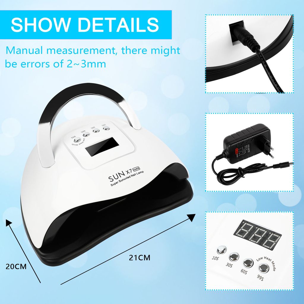 Speed 180W Nageltrockner LED UV Lampe Profi Produktbild 6