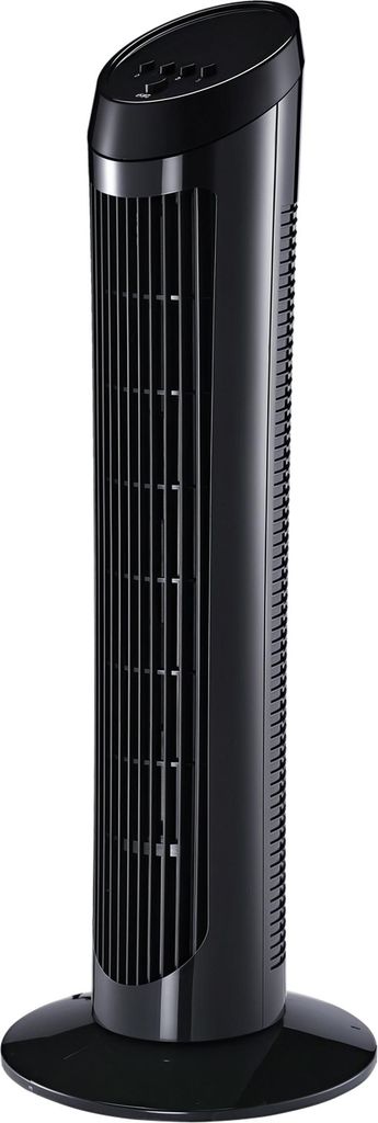 HOMCOM Standventilator 45 W Turmventilator, 3 Belüftungsstufen, ABS, Schwarz