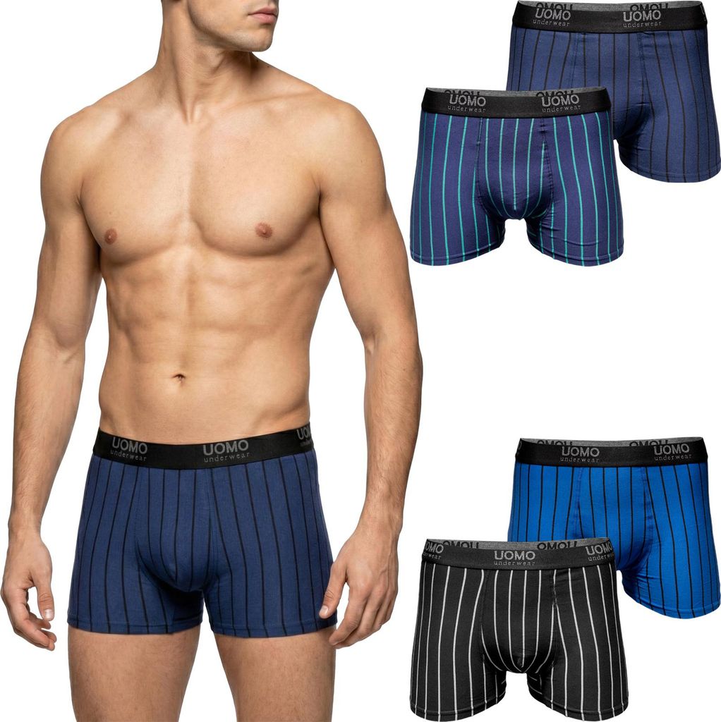 PESAIL Herren Boxershorts, Gr. 2XL, 10x Unterhosen, M bis 6XL, Baumwolle, Unterwäsche ohne kratzenden Etiketten, Retroshorts, Farbmix 3