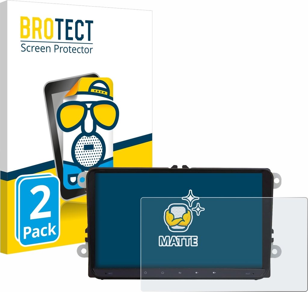 2x BROTECT Schutzfolie für JF-Sound JF-039W6-X9C Displayschutz Displayschutzfolie Folie Matt Entspiegelungsfolie