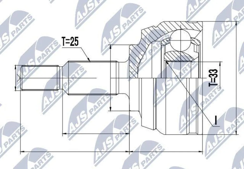 Joint d'arbre de transmission robuste OE 8200930507 compatible Scenic