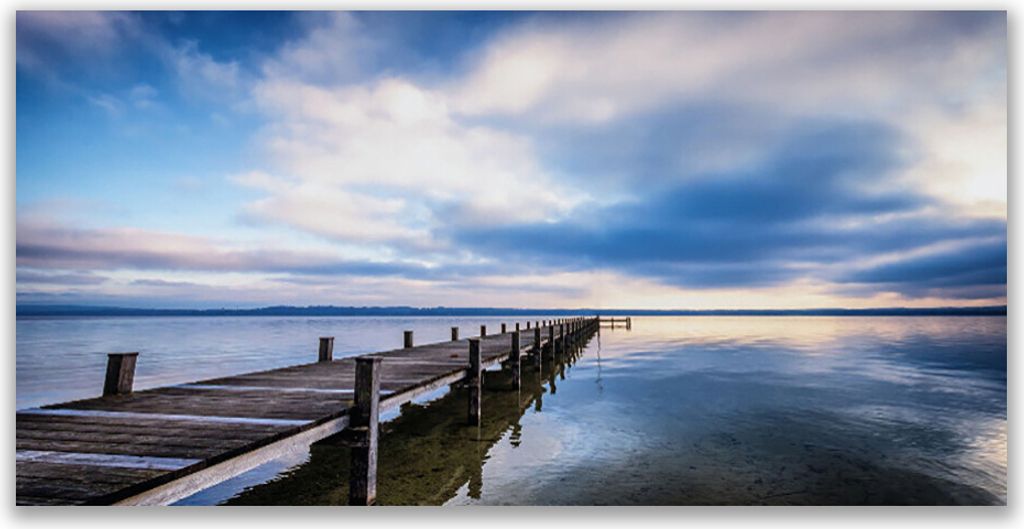 Glasbilder 120x60 Wandbild Druck auf Glas Brücke Meer Architektur
