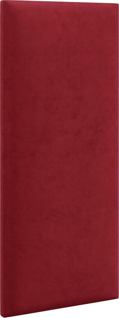 LIKMA Wandkissen Stoff Polsterpaneel Rot 30x15 cm Gepolstert Wandkissen Bett Polsterpaneel Wandpolster Kopfteil Kopfenden Stoff: Riviera 61