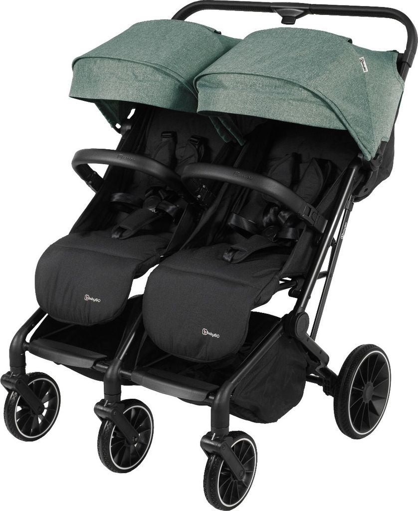 BabyGo Geschwisterbuggy GoTwice, grün Produktbild 