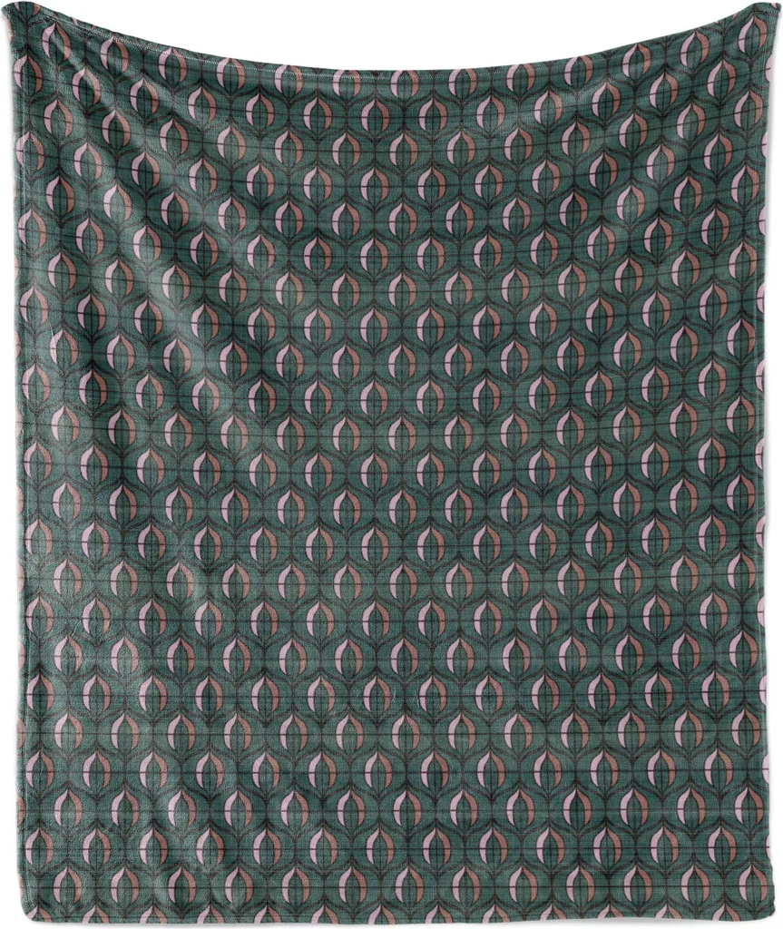 Coperta Letto ABAKUHAUS 175x230 - Design Art Déco Verde Acqua