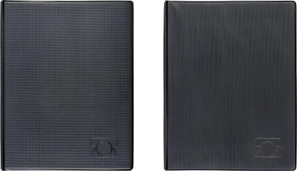 Répertoire A5 Techno noir à 4 anneaux : robustesse et design moderne