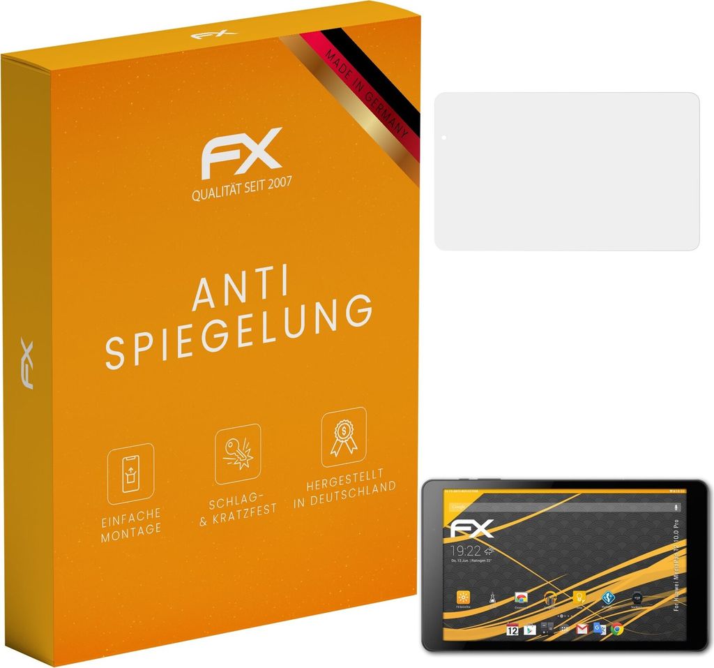 atFoliX FX-Antireflex 2x Schutzfolie kompatibel mit Huawei MediaPad T2 10.0 Pro Displayfolie