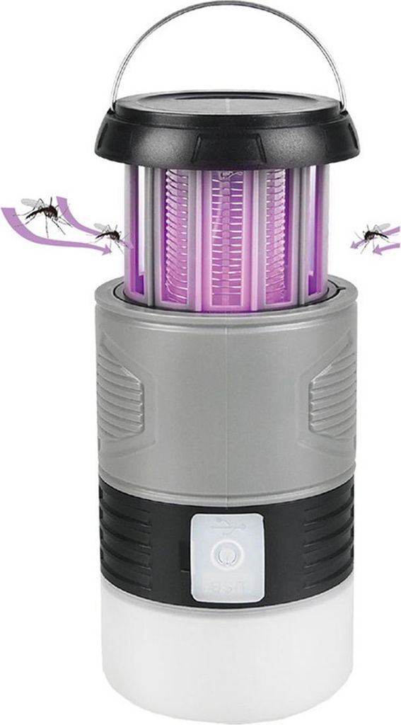 Outdoor-Mückenvernichterlampe, wasserdichte Stromschlag-Mückenvernichtungslampe für Campingreisen