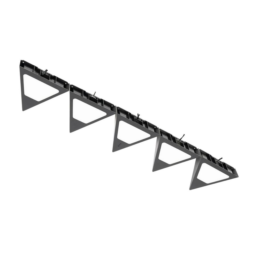Prios Odia LED-Unterbauleuchte, schwarz, 5er-Set
