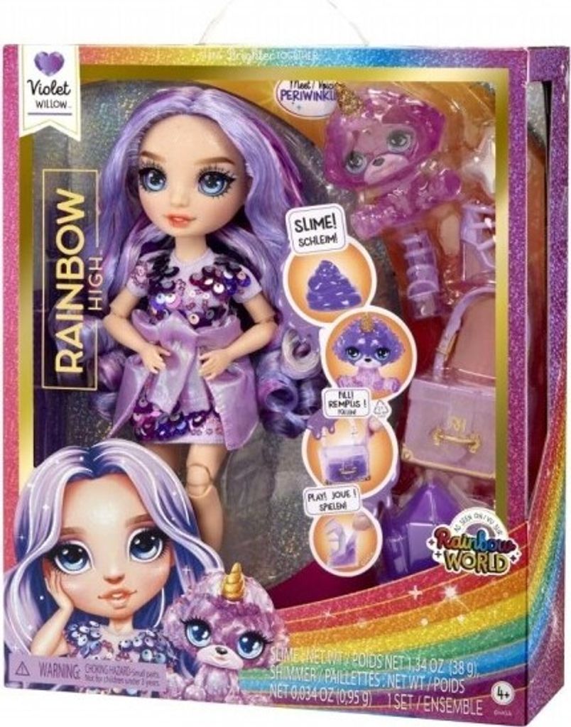 MGA Entertainment Classic Rainbow Fashion Doll - Violet Zdjęcie produktu 