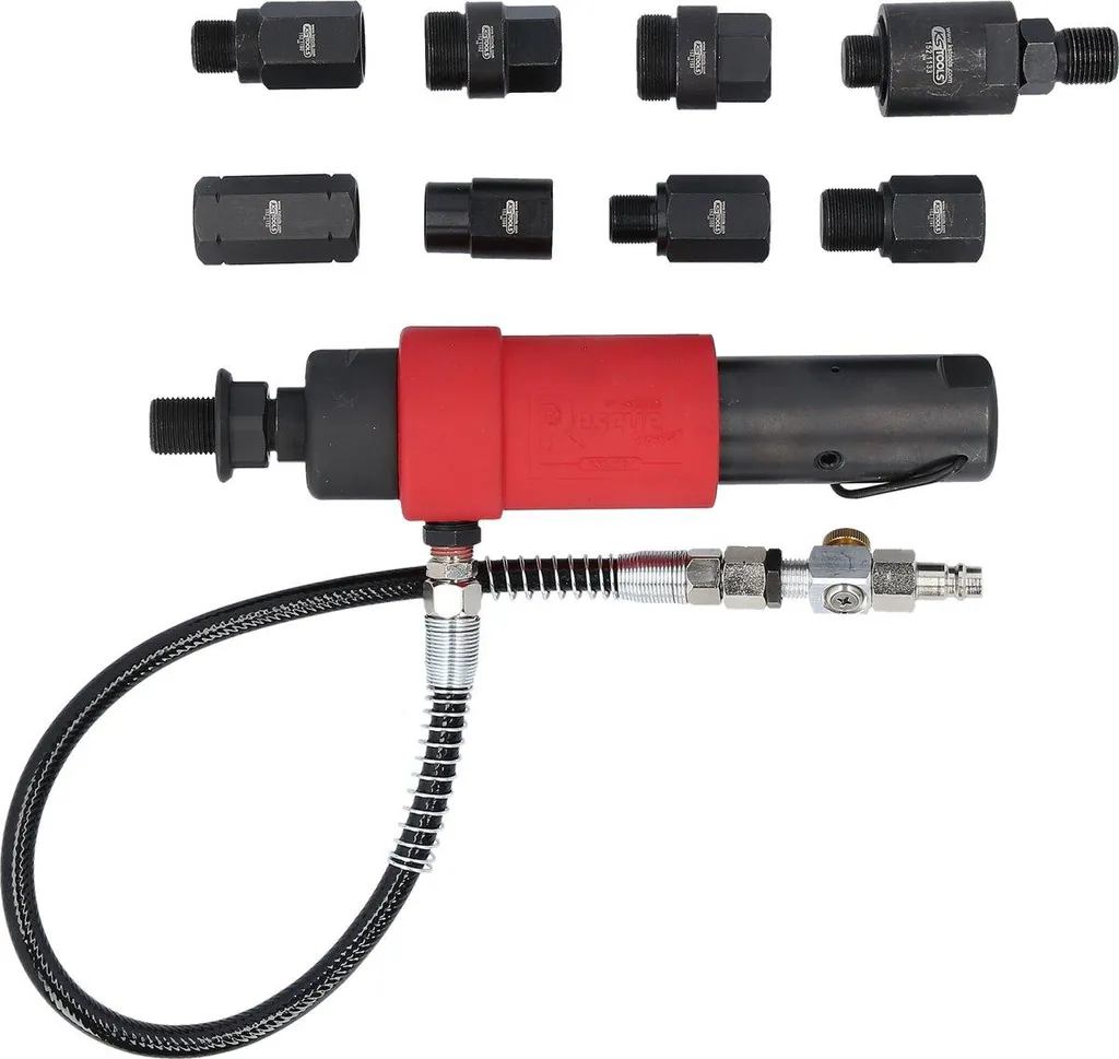 Solution injecteur bloqué : extracteur à air comprimé KS Tools 9 pièces - 7