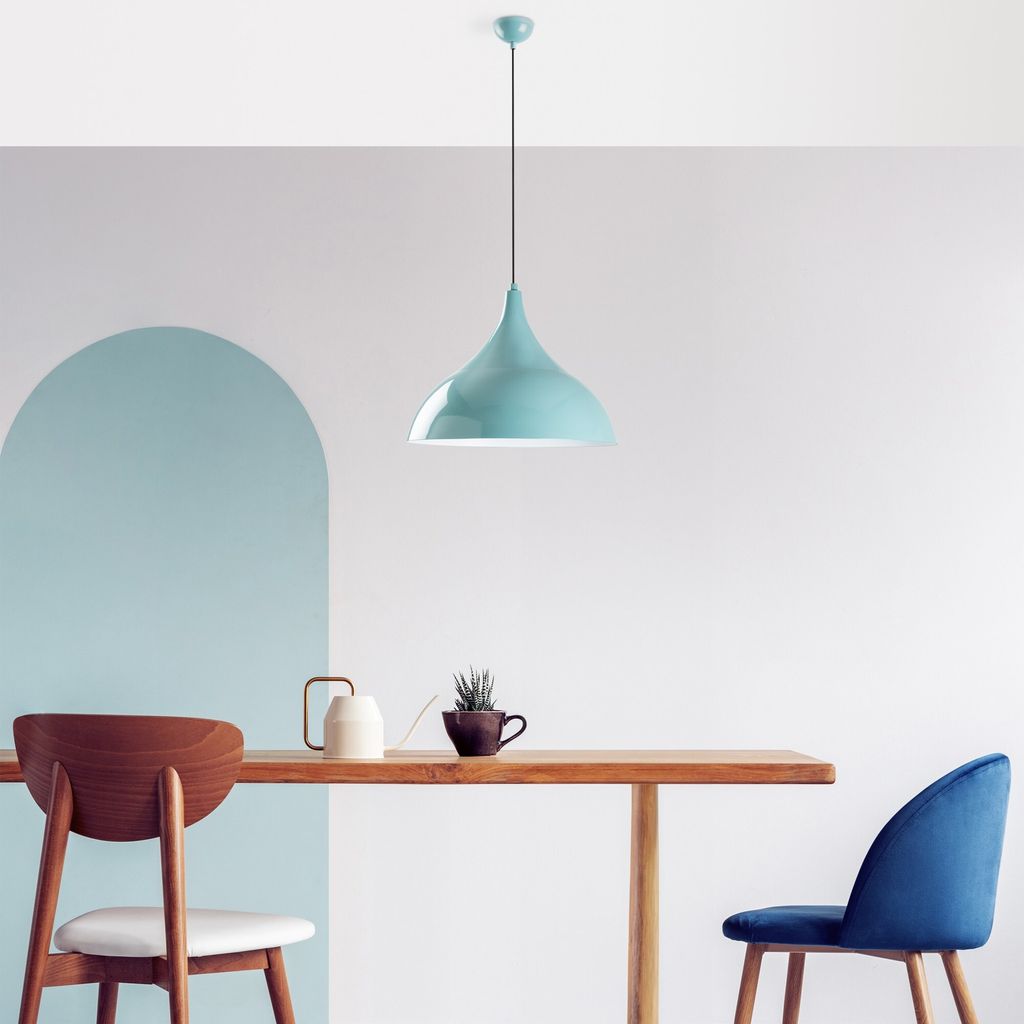 Opviq, Bitlisim - Turquoise,Leuchter, Türkis, METALLKÖRPER, 40 x 40 x 42 - 133 cm