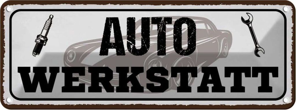 vianmo Blechschild 10x27 cm Auto Werkstatt Werkzeug Spruch Zitat