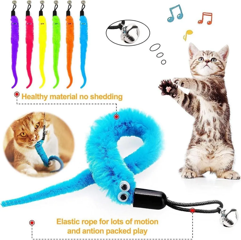 Jouets interactifs pour chats contre l'ennui, kit de 13 pièces - 5