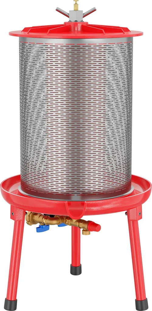 Wiltec Presse hydraulique 20L en inox pression 3 bars pour jus et cidre