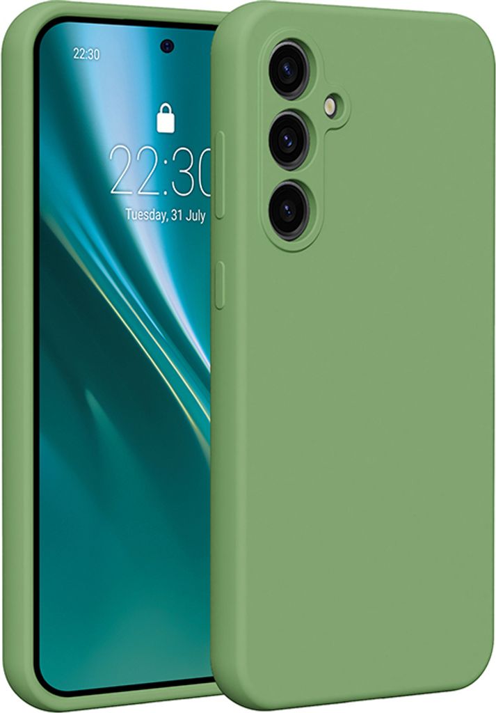 Etteri Silikonhülle Überzug für Samsung Galaxy S23 FE Cover Handyhüllen hellgrün
