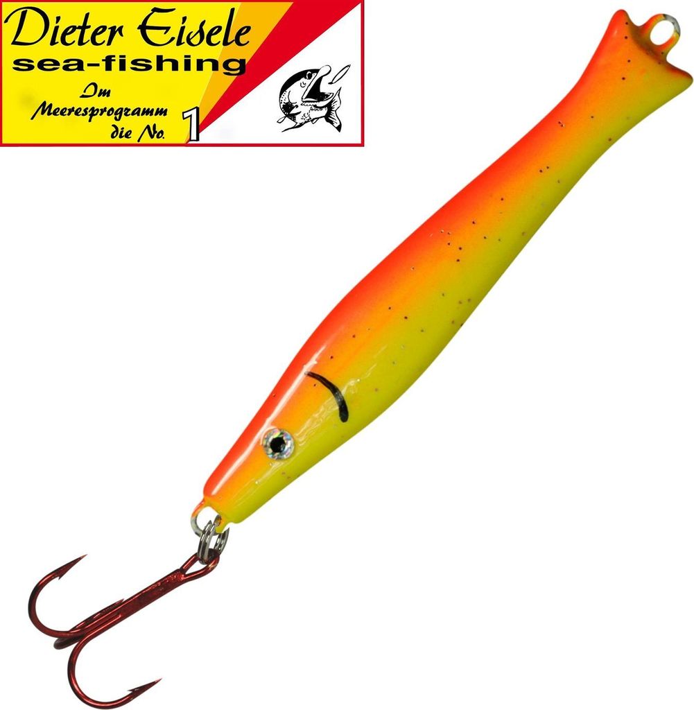 Dieter Eisele Pro Select Pilker Mickey Fin UV, Gewicht / Länge / Hakengröße:50g - 9.5cm - Gr. 1
