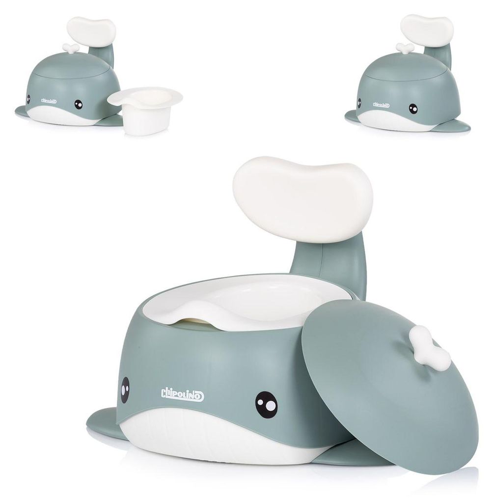 CHIPOLINO Babytö pfchen mit Stü tze Whale Green Produktbild 