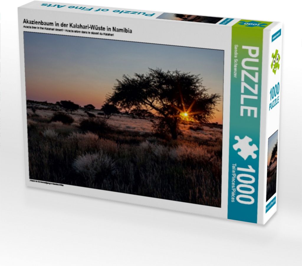 Calvendo Akazienbaum in der Kalahari-Wüste in Namibia 1000 Teile Puzzle quer 640x480mm, Schaenzer Sandra; 7287917