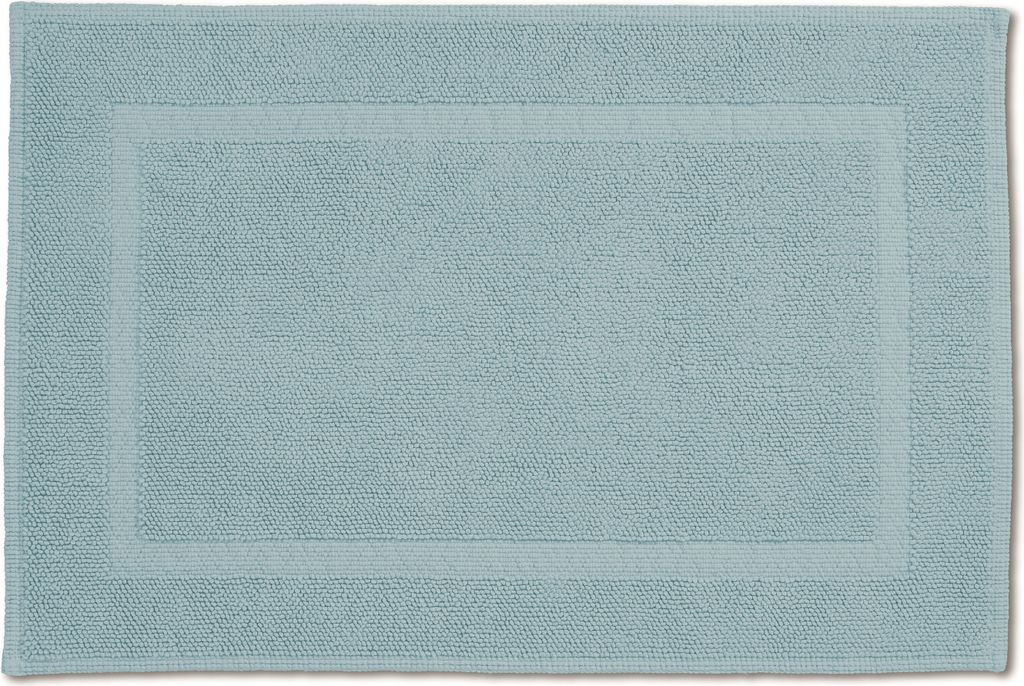 Rhomtuft Badteppich Pearl eckig 50 x 70 cm Farbe aquamarin