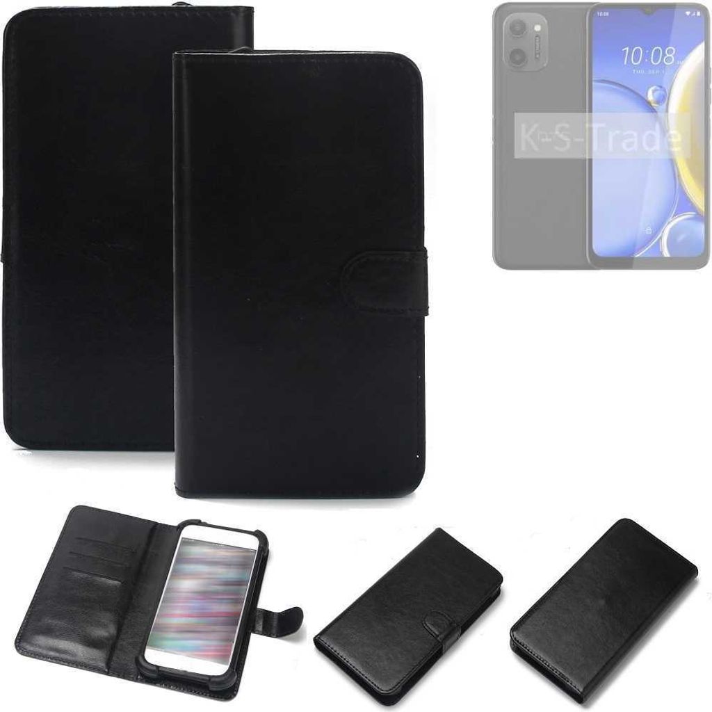 K-S-Trade Handyhülle Schutzhülle kompatibel mit HTC Wildfire E Plus Handy Schutz Hülle Handyhülle Bumper schwarz 1x