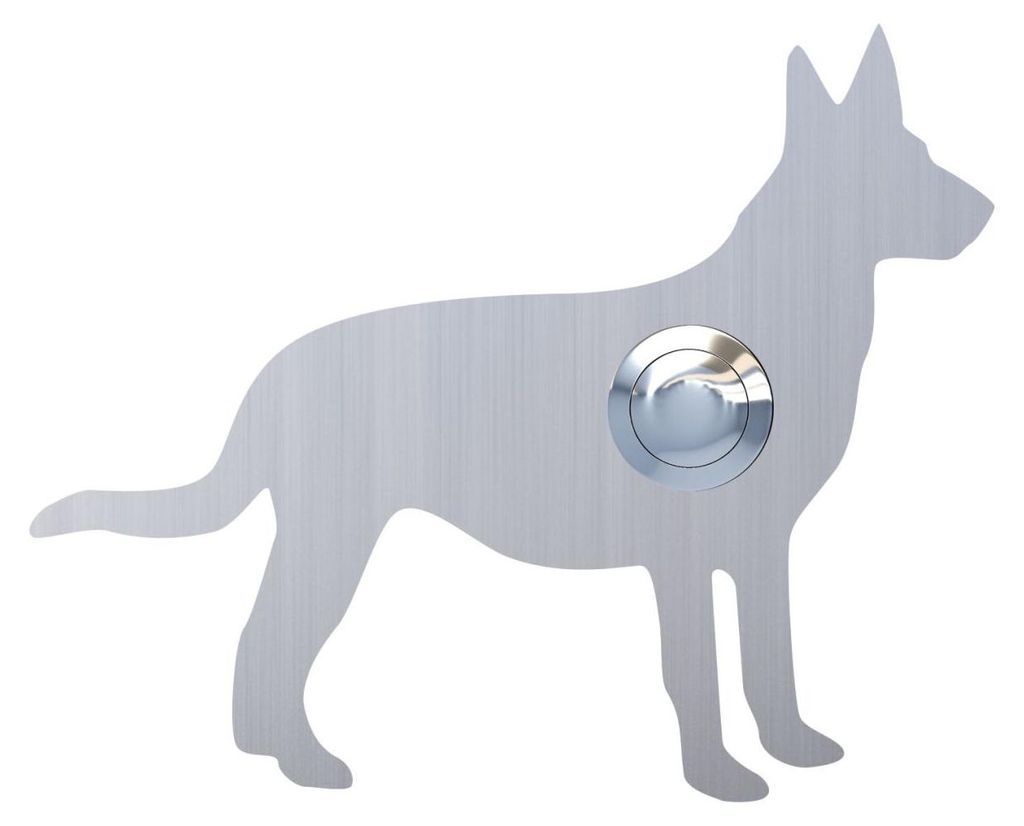 Türklingel Hund ''Emma'' in Edelstahl Produktbild 