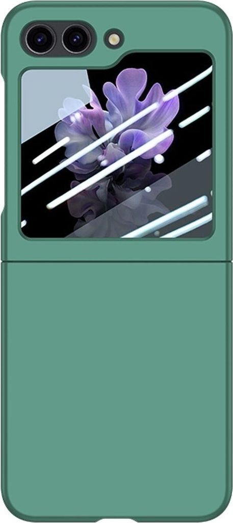 König Design Hülle kompatibel mit Samsung Galaxy Z Flip5 5G Kunststoff Soft Handyhülle - Handy Case Grün