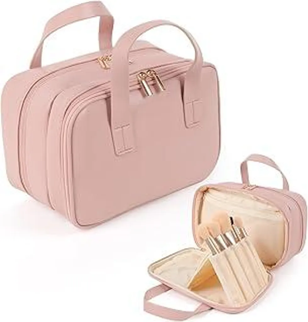 Valigetta Cosmetici HERYEBING Rosa | Organizer Pennelli e Trucchi Professionale