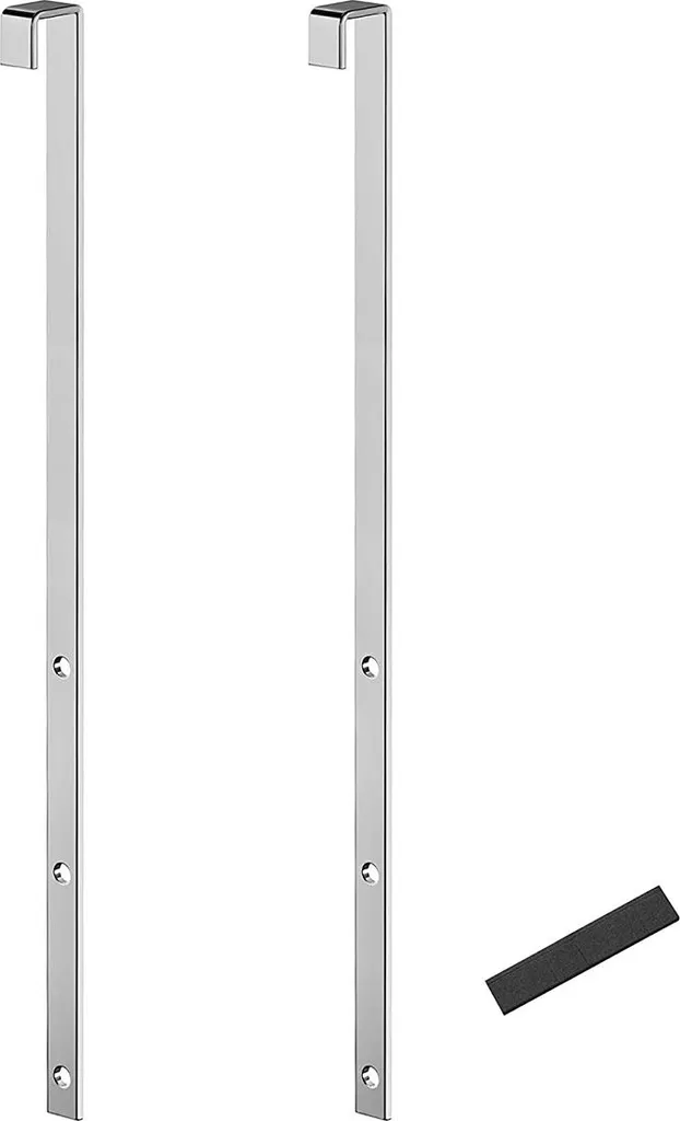 Support de porte pour armoire à bijoux argent - Fixation sans trou