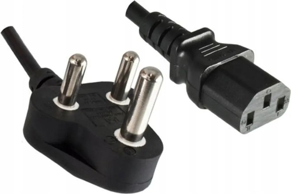 Câble Microconnect PE010418INDIA Prise Type D vers C13 Noir