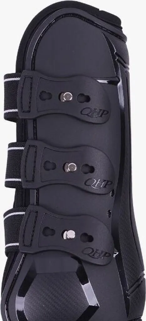 QHP Champion Ghette Pony Nero: Sicurezza e Performance in Gara